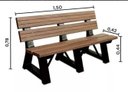 Ver imagem 4 de Banco de Jardim Linha Urban 150cm - Madeira Plástica
