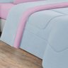 Edredom 1 Peça Solteiro Azul Bebê rosa Bebê - 2