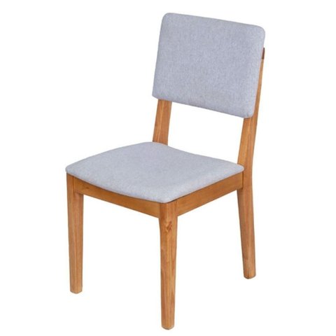 Cadeira Nili Or Design Linho Cinza Base Madeira Clara