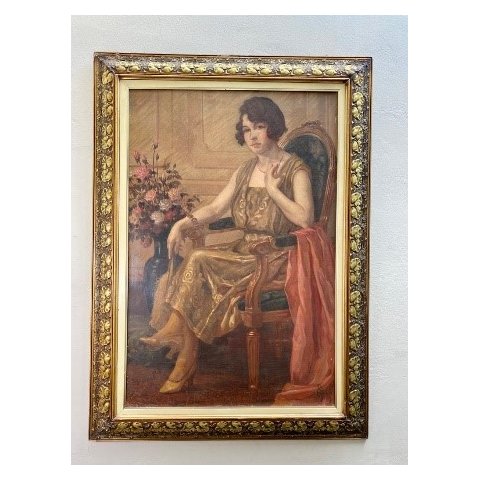 Quadro Decorativo Dama da Sociedade Paulistana