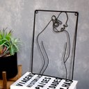 Ver imagem 2 de Enfeite de Metal de Parede Preto Corpo Mulher 30x20x1 cm - D’Rossi