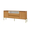 Ver imagem 2 de Balcão Aparador 184cm 2 Portas 2 Gavetas Freijó/off White Tb403