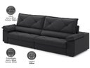 Ver imagem 5 de Sofá com Carregador Usb e Molas no Assento Retrátil Reclinável Nice 2,50m Linho Soft - Netsofas