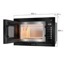Ver imagem 3 de Micro-ondas de Embutir Mueller 25 Litros Preto Mme25k Preto 220v