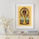 Ver imagem 1 de Quadro Oxum Rainha Água Doce - 60x48cm:madeira Branca