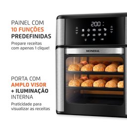 Fritadeira Mondial Air Fryer Oven 12 Litros Afon - 7