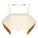 Ver imagem 3 de Penteadeira Ripada com Espelho e Led Verê Cinamomo Off White