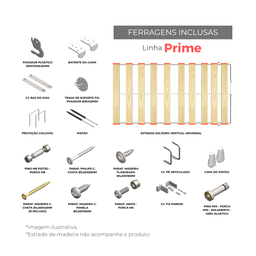 Kit Ferragens Cama Retrátil de Parede Solteiro Vertical - 2