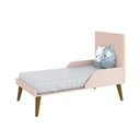 Ver imagem 5 de Jogo de Quarto Infantil Theo Cômoda 6 Gavetas e Berço MDF Rosa Fosco com Pés Amadeirado Reller