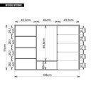 Ver mais imagens de Cômoda Sapateira 2 Portas 5 Gavetas Marrom Pegasus Caemmun