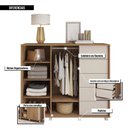 Ver imagem 7 de Cômoda Sapateira 2 Portas 5 Gavetas Marrom Pegasus Caemmun