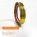 Ver imagem 2 de Cantoneira Metalizada Auto Colante Pvc 15mm P Decoração de Móveis e Paredes Dourado 5m