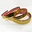 Ver imagem 1 de Cantoneira Metalizada Auto Colante Pvc 15mm P Decoração de Móveis e Paredes Dourado 5m