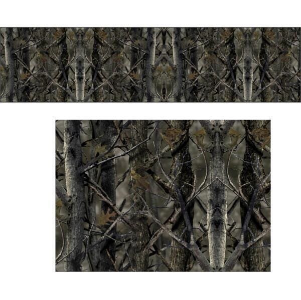 Adesivo Camuflado Madeira Árvores Vegetal Marrom 2,00X0X50 - 1