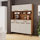 Ver imagem 2 de Kit Italia 6 Portas 2 Gavetas 6 Estantes Arte Moveis Cinamomo/Off White