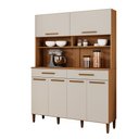 Ver imagem 1 de Kit Italia 6 Portas 2 Gavetas 6 Estantes Arte Moveis Cinamomo/Off White