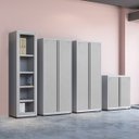 Ver imagem 4 de ARMÁRIO DE AÇO 2 PORTAS 162X75X40 PANDIN AP408SL - CINZA