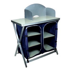 Mesa Cucina Nautika Azul Dobrável Leve e Resistente