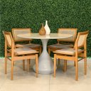 Ver imagem 4 de Mesa de Jantar Cone Lamp Redonda Laca - 110cm