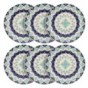 Ver imagem 1 de Jogo Pratos Porcelana Rasos Lola 24cm 6 Peças Oxford Biona