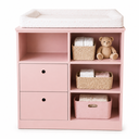 Ver imagem 1 de Trocador Infantil Rosé com 2 Gavetas e Nichos para Organização do Quarto do Bebê