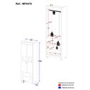 Ver imagem 4 de Guarda-Roupa Infantil 62cm 2 Portas com Vidro e 2 Gavetas Ternura Multimóveis MP4476 - Off White