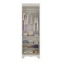 Ver imagem 5 de Guarda-Roupa Infantil 62cm 2 Portas com Vidro e 2 Gavetas Ternura Multimóveis MP4476 - Off White