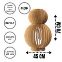 Ver imagem 3 de Abajur Grande de Chão DOUBLE -:Preto