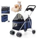 Ver imagem 1 de Carrinho Cachorro Gato Cao Pet Passeio Ar Livre Animal de Estimaçao Caminhada Lazer Shopping Restaur