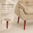 Ver imagem 6 de Sofá Namoradeira Opala Decorativo para Sala de Estar Bege