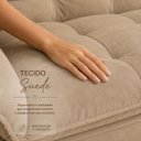 Ver imagem 5 de Sofá Namoradeira Opala Decorativo para Sala de Estar Bege