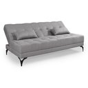 Ver imagem 3 de Sofá Cama Solteiro Nevada Reclinavel Revestimento Linho Pes em Ferro