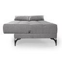 Ver imagem 4 de Sofá Cama Solteiro Nevada Reclinavel Revestimento Linho Pes em Ferro