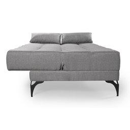 Sofá Cama Solteiro Nevada Reclinavel Revestimento Linho Pes em Ferro - 4