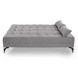 Sofá Cama Solteiro Nevada Reclinavel Revestimento Linho Pes em Ferro - 6