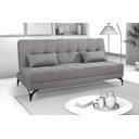 Ver imagem 2 de Sofá Cama Solteiro Nevada Reclinavel Revestimento Linho Pes em Ferro