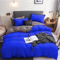 Jogo De Cama Casal King Size 7 Peças Com Edredom Blue Grey - 1