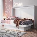 Ver imagem 1 de Cama Articulável Casal Horizontal com Mesa de Trabalho CE140 Branco Art In Móveis