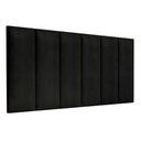 Ver imagem 2 de Cabeceira Box Estofada 160cm X 58cm Queen Modelo Julia Preto