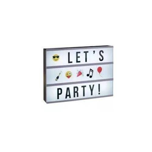 Letreiro Led A4 Light Box 112 Letras Emoji Coloridos - 1