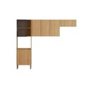 Ver mais imagens de Cozinha Compacta 3 Peças 6 Portas 100% MDF sem Balcão Vert Plus Freijó/ Preto