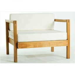 Sofá 1 Lugar Lazy com Almofada Mão & Formão Jatobá - 1