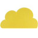 Ver imagem 1 de Lugar Americano para Bebê Nuvem Silicone Impermeável 47x26cm Amarelo