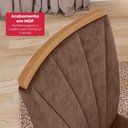 Ver mais imagens de Conjunto Sala de Jantar Mesa Easy Tower 170x90cm Mdf/vidro com 6 Cadeiras Confort Couro Avelã