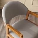 Ver imagem 7 de Kit 4 Cadeiras com Braço Allegra Premium Confortável para Mesa de Jantar Clinica Recepção