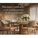 Ver imagem 2 de Kit 4 Cadeiras com Braço Allegra Premium Confortável para Mesa de Jantar Clinica Recepção