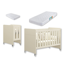 Ver imagem 2 de Quarto de Bebê Berço Evolution + Cômoda 1 Porta 3 Gavetas Classic Areia + 2 Colchões