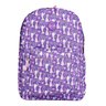 Mochila Escolar Costas Juvenil Estampada Gatinho Clio Lilás - 1