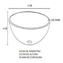Ver imagem 3 de Kit Cuba De Vidro Redonda 10mm Tampo 40cm Preto Full Com Suporte Torneira Valvula