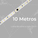 Ver imagem 4 de Fita Led 3528 10m 120 Leds/m Branco Quente 3k Ac127v Ip44 C/ Conector Tomada
